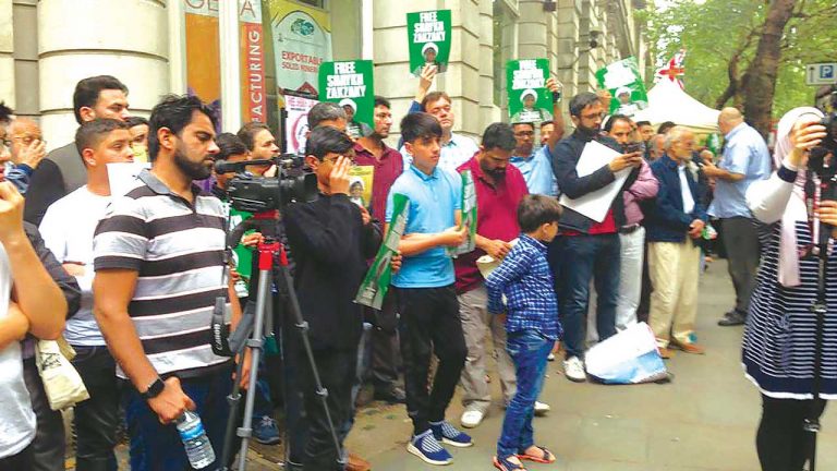 Activists protest in London against El-Zakzaky’s detention