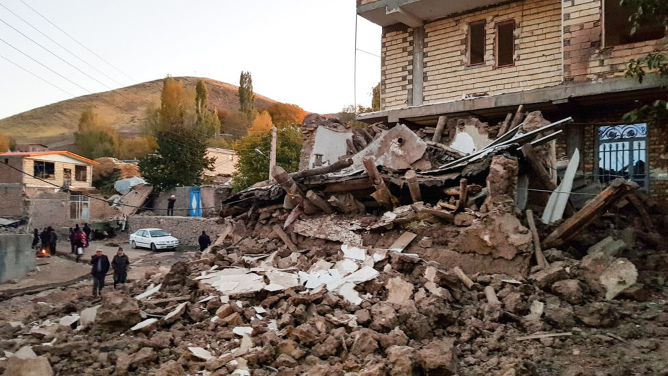 Five Killed, 120 injured In Iran Earthquake