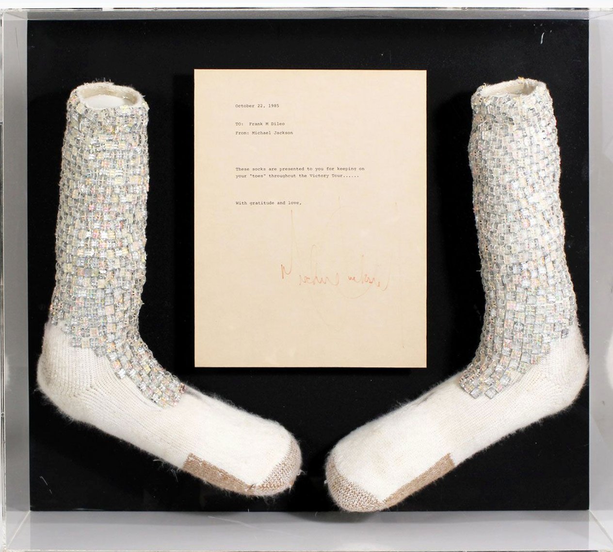 Michael Jackson’s First Moonwalk Socks To Auction For $2M