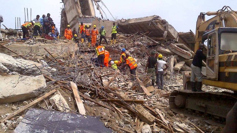 Breaking - Houses Collapse As Explosion Rocks Lagos
