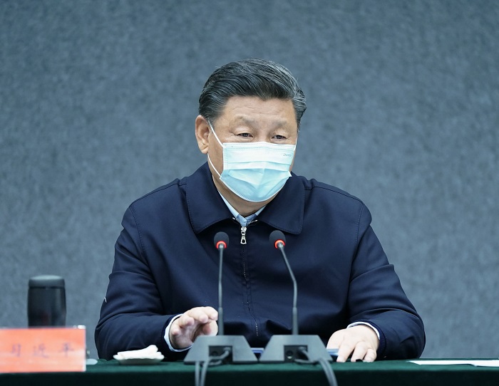 Coronavirus - Chinese President Visits Wuhan