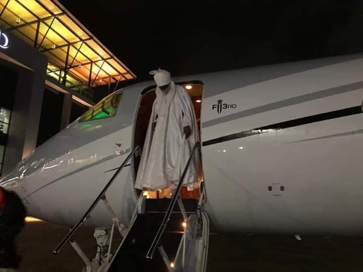 Muhammadu Sanusi Lands In Lagos, Ends Nightmare