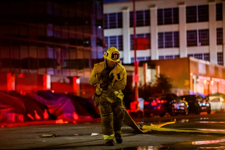 11 firefighters injured in Los Angeles battling blaze