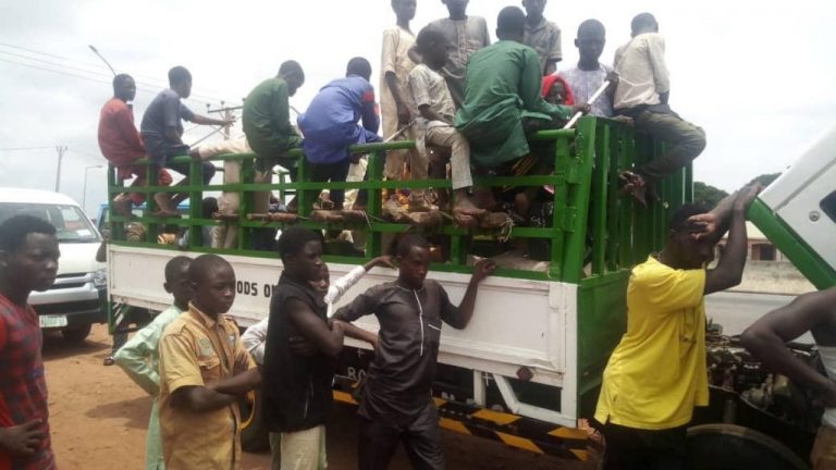 almajiris C'River Govt Sends 5 Trucks Laden With Almajiris To North