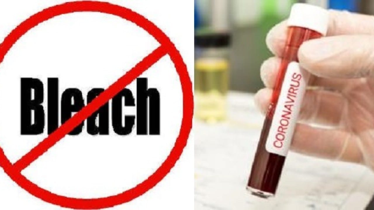 Don’t Drink Bleach, You Will Die – FG Warns Nigerians