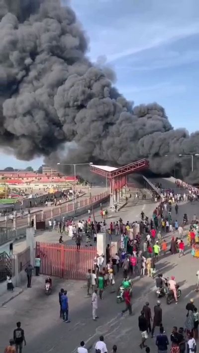 NNPC Reacts To Tanker Fire In Central Lagos