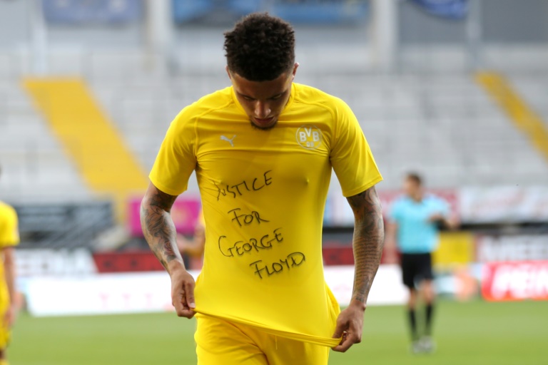 Sancho hits hat-trick, joins 'Justice for George Floyd' protest