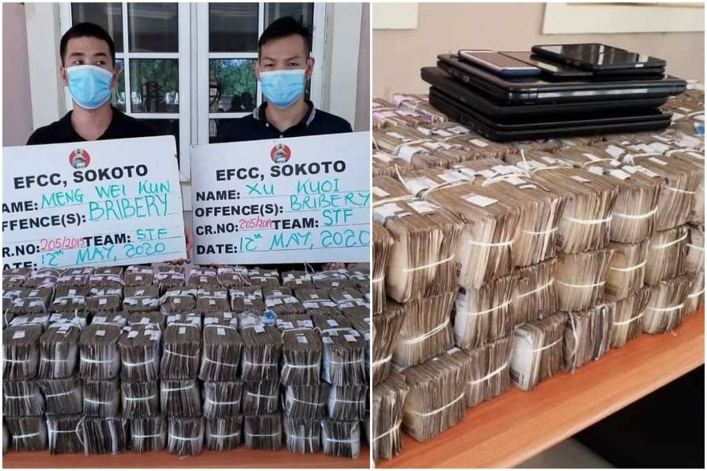 Two Chinese Arrested For Offering N100m Bribe To EFCC