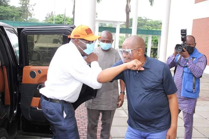 Obaseki visits Wike as rumours of defection to PDP thicken