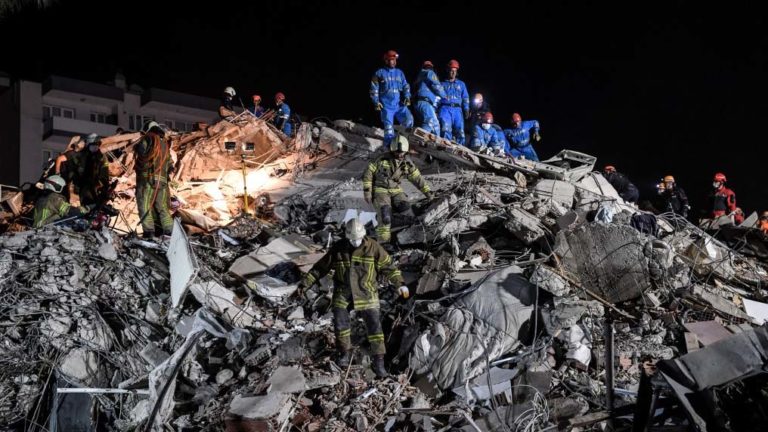 14 dead, buildings collapse as major quake hits Turkey, Greece