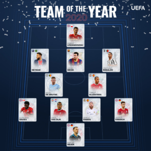 Ronaldo, Messi, Lewandowski Make UEFA Team Of The Year