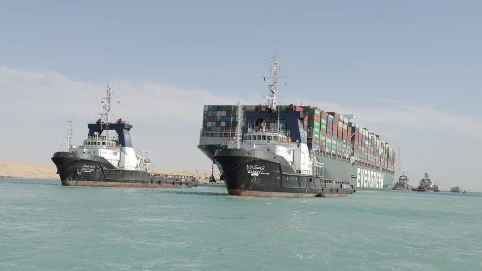 Suez Canal Reopens After Giant Stranded Ship Is Freed