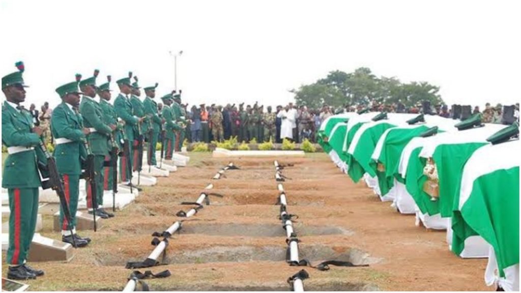 Bodies Of 11 Slain Soldiers Arrive Military Cemetery In Makurdi