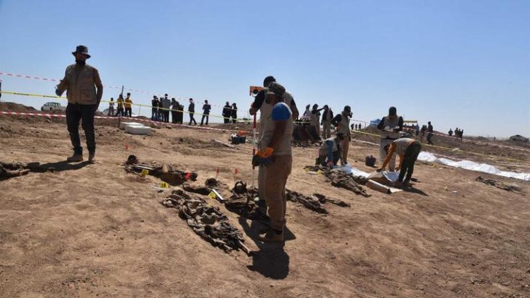 Iraq Opens Mass Grave To Identify Islamic Group Victims