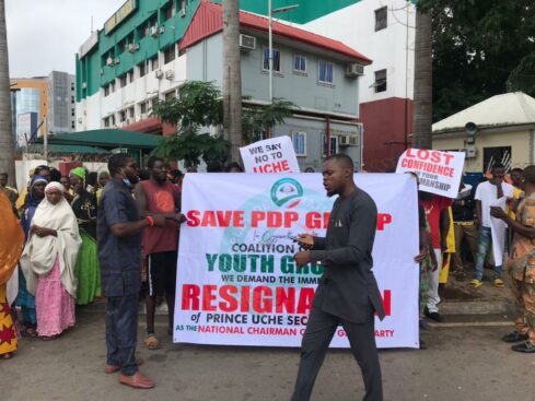 Drama As ‘Secondus Must Go’ Protesters Hit Streets Of Abuja