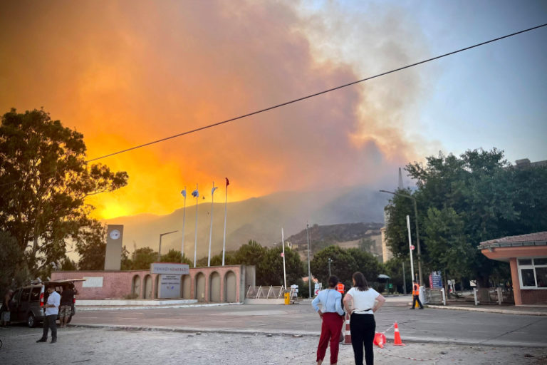 Hundreds Evacuated As Wildfire Reaches Turkey's Power Plant