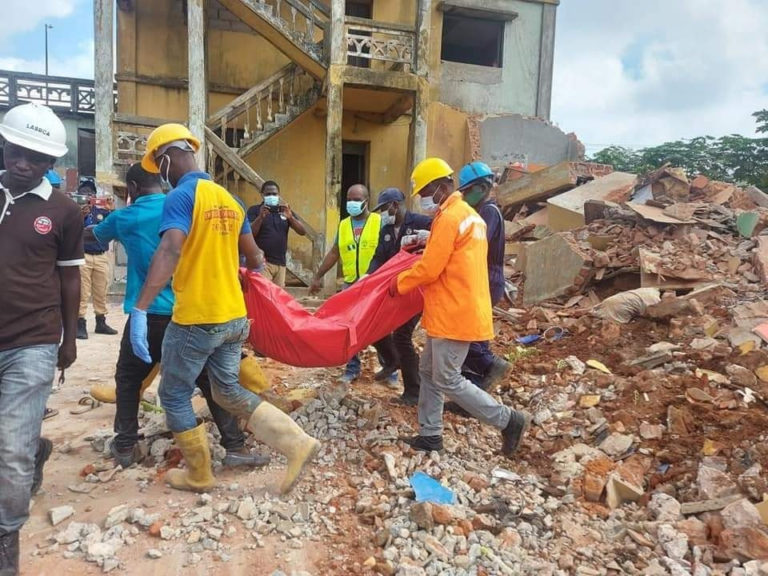 Building Collapses In Ikorodu, Lagos: One Dead, Two Rescued