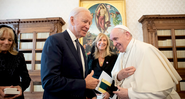 Biden Hails Pope Francis In Meeting Before G20