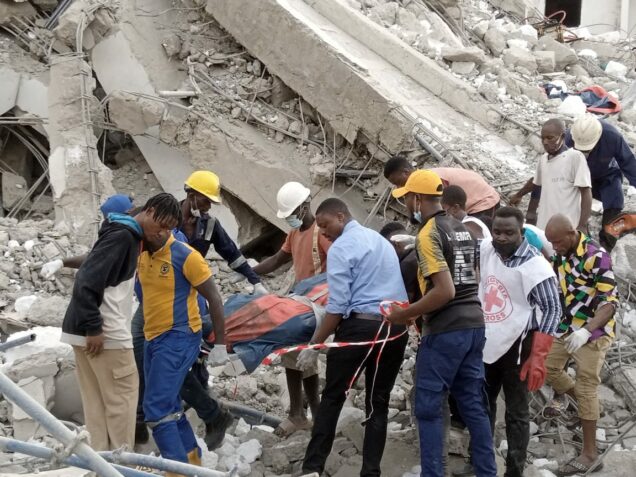21-Storey Building Collapses In Lagos, 7 Dead