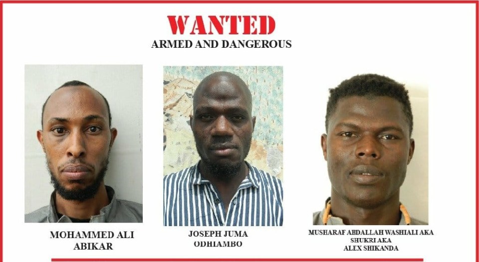 Kenya Places Bounty On 'Dangerous' Inmates Who Escaped Jail