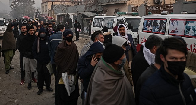 Hundreds Queue For Passports In Bid To Leave Afghanistan