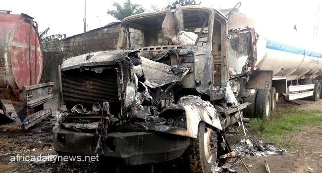 Fire Destroys Trucks At EFCC Exhibit Dump In Port Harcourt