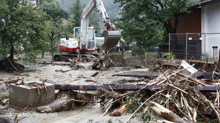 Austrian Villages Cut Off By Landslides Following Heavy