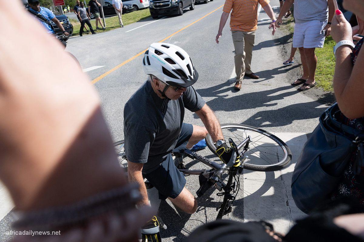 Concerns As Biden Falls From Bike, Says 'He Is Okay'