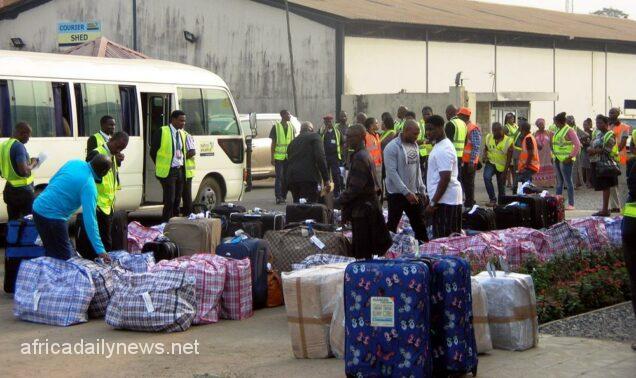 Illegal Nigerian Migrants Deported From UK Arrive Lagos