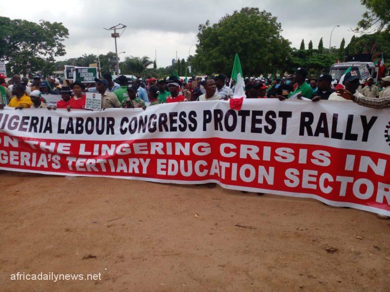 NLC Proceeds With Fresh Mega Rally In Abuja Over Varsities Strike