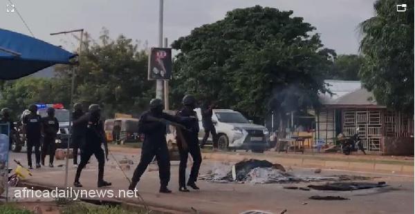 Rising Cost Of Living: Ghana Police Uses Tear Gas On Protesters