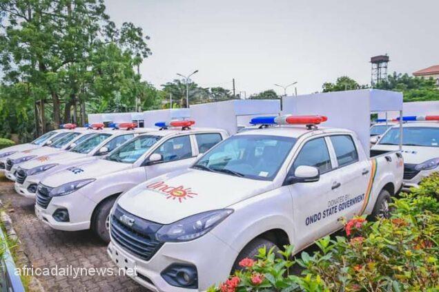 50 Patrol Vehicles Donated By Gov Akeredolu To Security Agencies