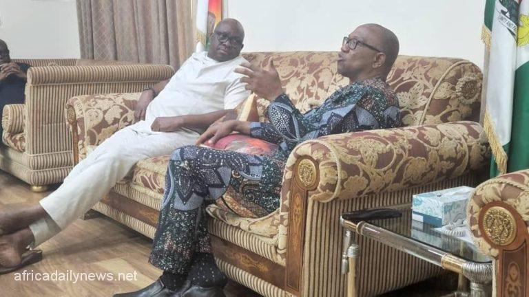 2023 Peter Obi Holds Closed Door Meeting With Fayose
