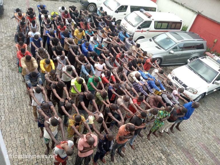 EFCC, Army Nabs 120 Suspected Oil Thieves In Port Harcourt