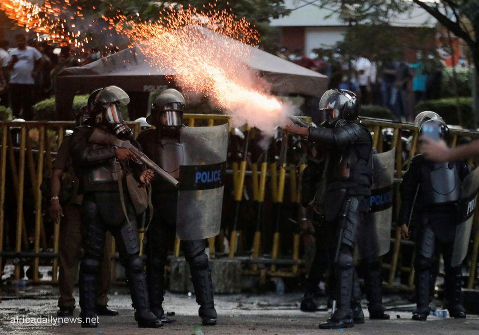 Tension As Sri Lanka Police Fire Tear Gas To Disperse Protest
