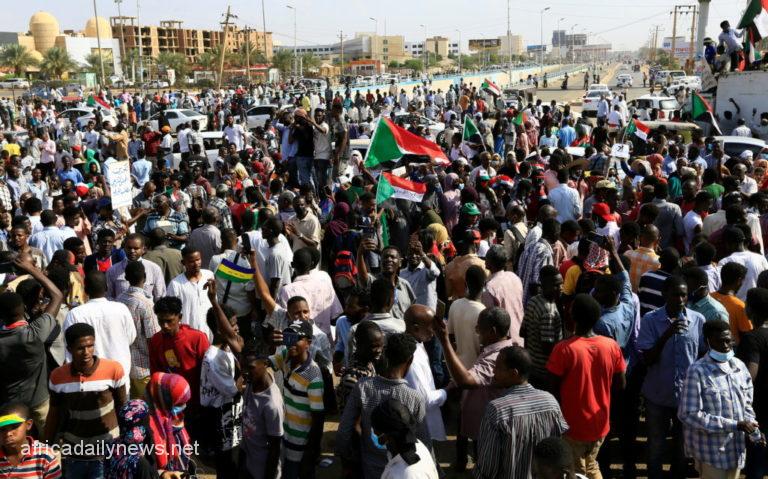 Tesnion As Thousands Hold Protest Over Military Rule In Sudan
