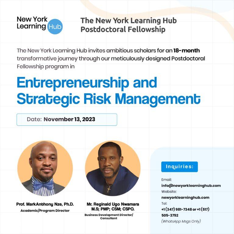 NY Learning Hub Launches Elite Postdoctoral Fellowship