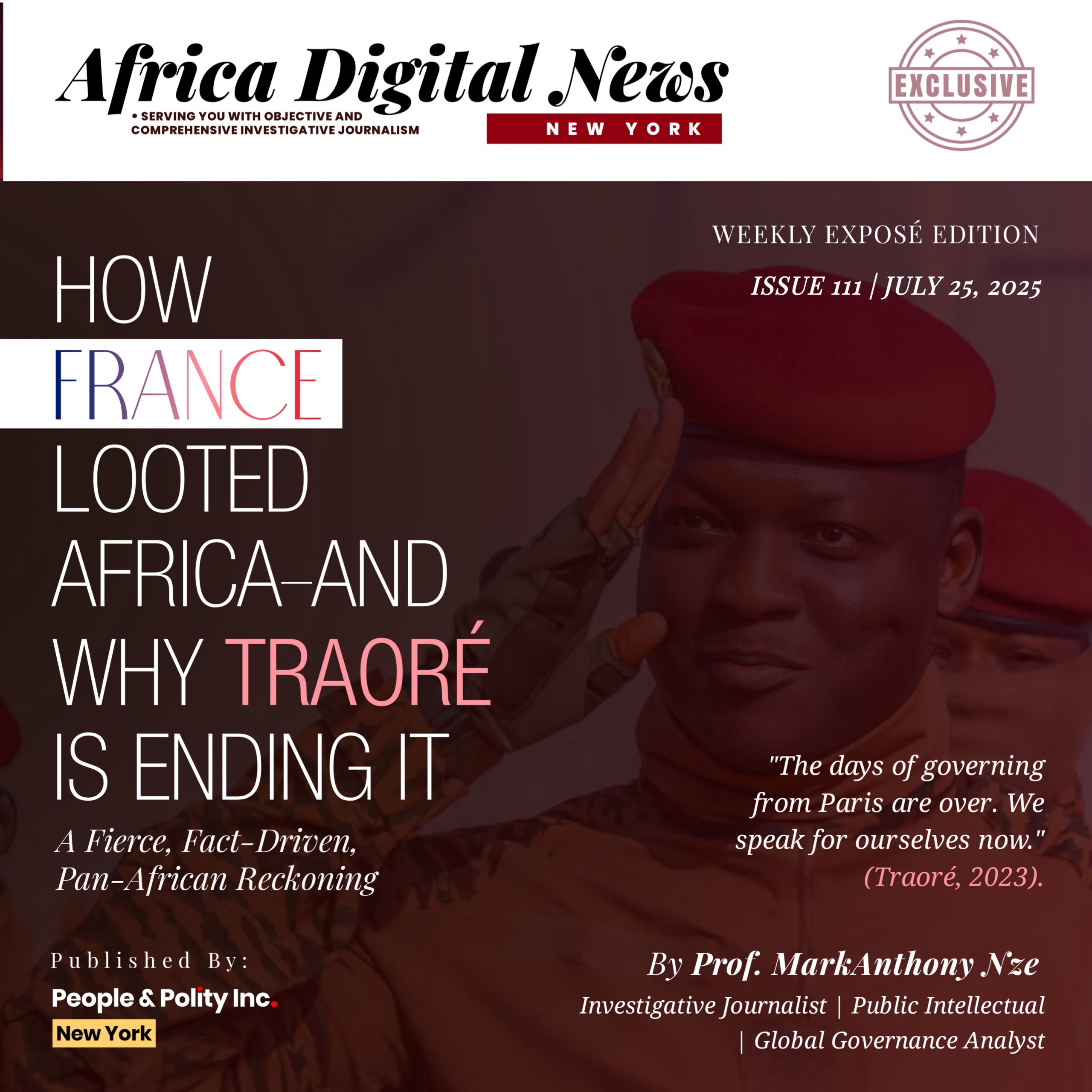 How France Looted Africa—And Why Traoré Is Ending It
